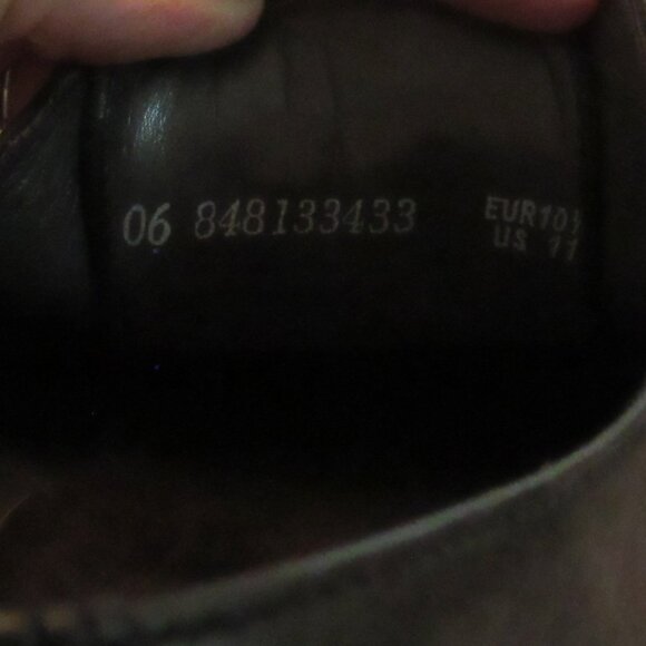 Mephisto Black Marlon Derbys Size 11 Goodyear Welt Air-Relax Pebbled Leather - Picture 13 of 13